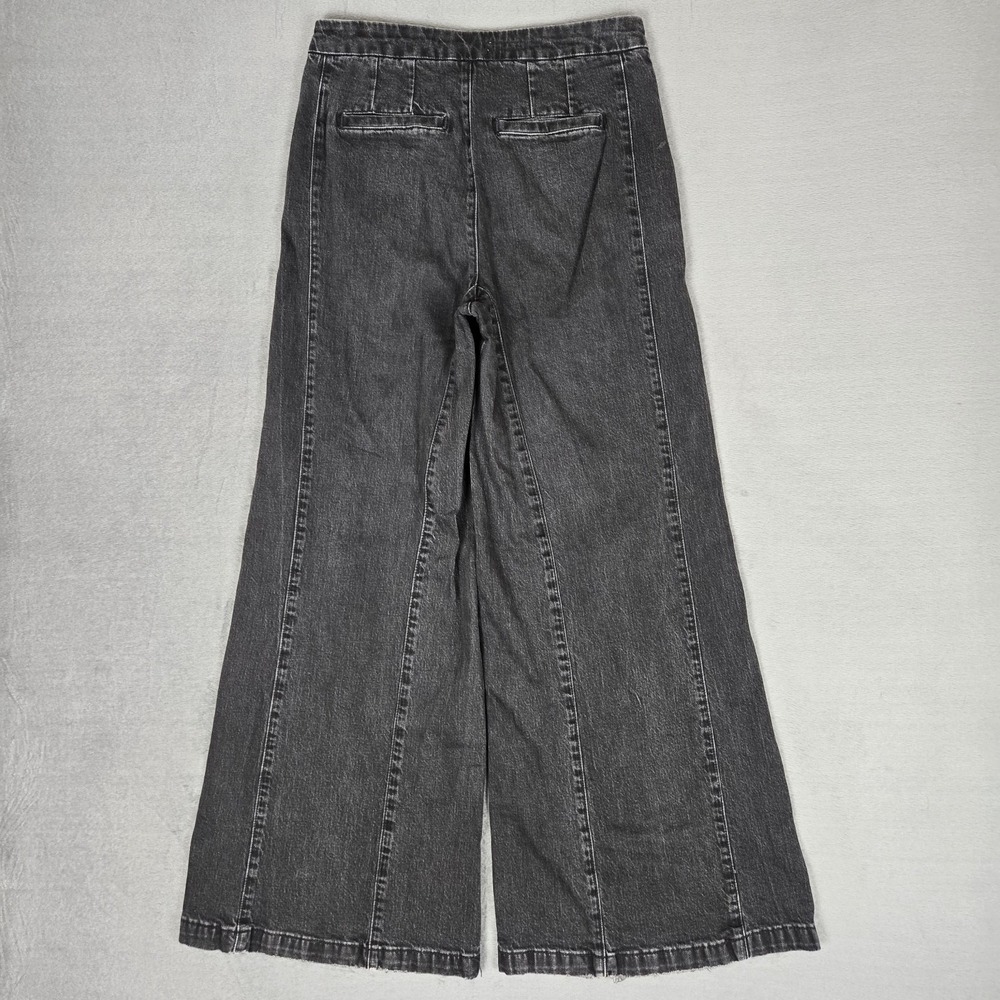 Anthropologie Pilcro The Skipper Jeans Women 29 Black High Rise Wide Leg Stretch - Picture 2 of 12